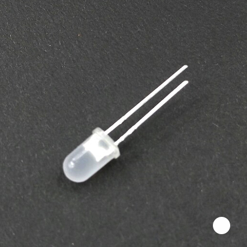 5mm LED 쿨화이트,흰색 / 반투명 / Diffused White 5mm LED